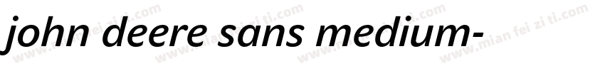 john deere sans medium字体转换